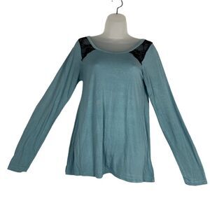 Kathy Ireland 2-Piece PJ Lounge Set in Blue Sz M